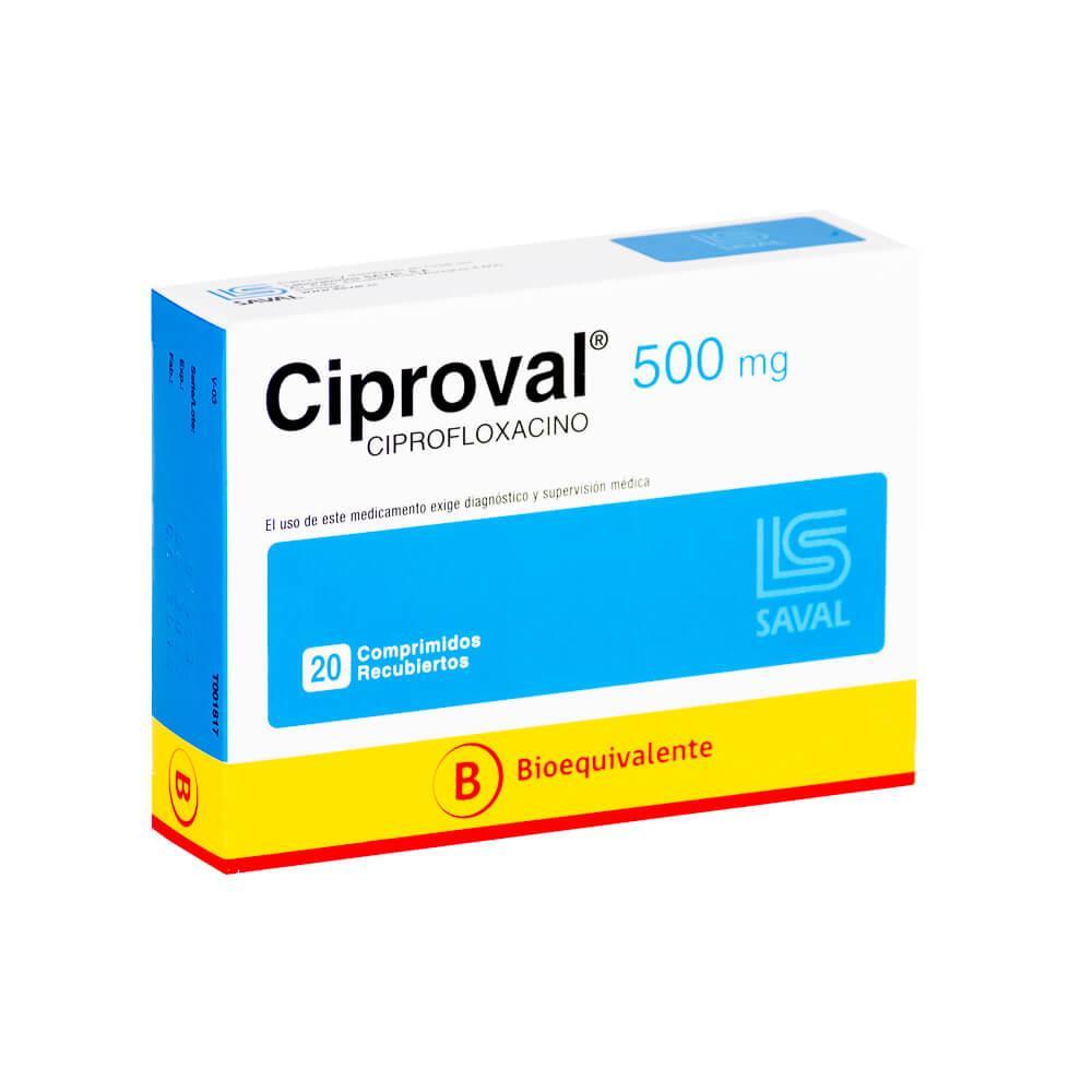 Ciproval 500 mg x 20 Comprimidos