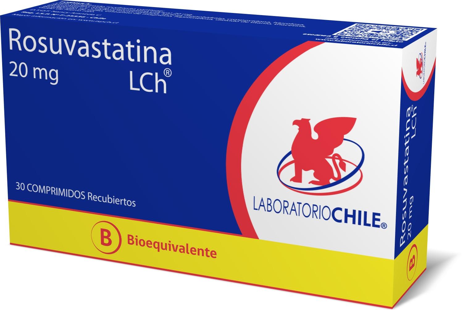 Rosuvastatina 20 mg x 30 Comprimidos