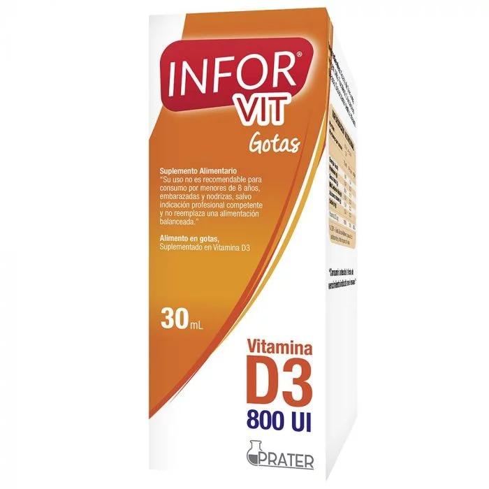 Infor Vit D3 800 UI x 30 ml Solución Para Gotas Orales