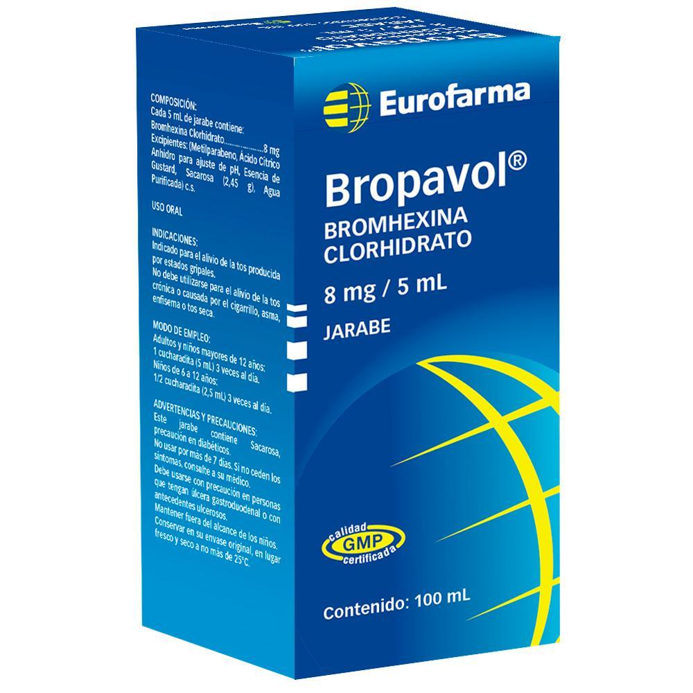 Bropavol 8 mg/5 ml x 100 ml Jarabe