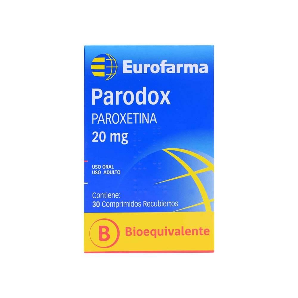 Parodox (Paroxetina) 20 mg x 30 Comprimidos